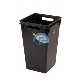 Black PP Wastebin