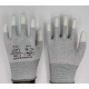 Grey ESD Gloves - Fingertips coated