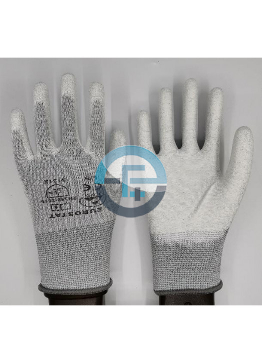 copy of ESD Dissipative Nylon Light Gloves fingers and palm PU coated / whitecopy of ESD Dissipative Nylon Light Gloves fingers 