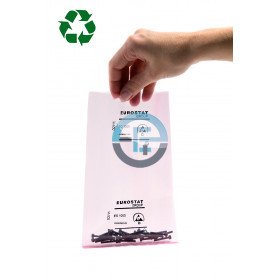 Standard Pink PE Recycled bags - 90µ - without Zip