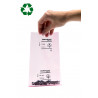Standard Pink PE Recycled bags - 90µ - without Zip