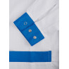 White Esd Blouse and Bleably Esd White Esd White Esd and Bleabe Blewelebuse White and Blue ESD