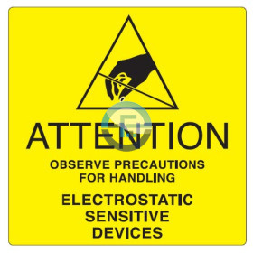 ESD Yellow Labels 51×51mm...