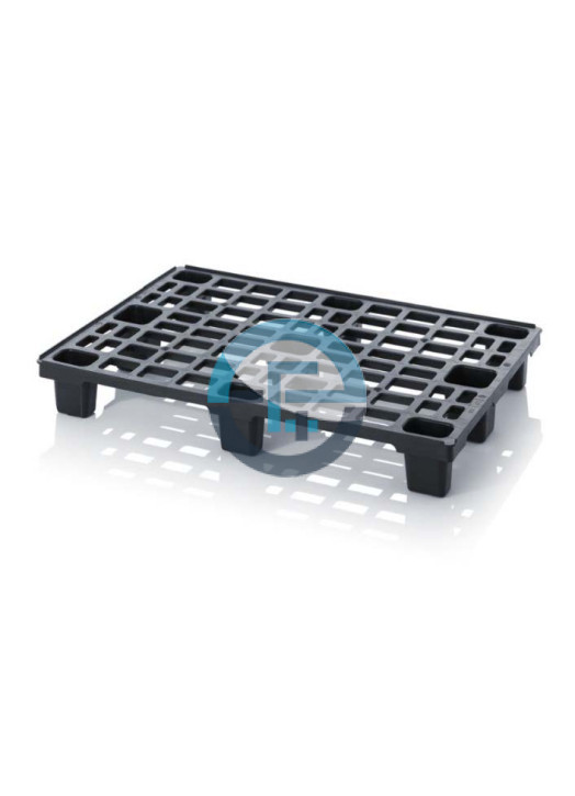 ESD Black Stackable Pallet Conductive Plastic 1200×800×157mm 1000/2000kg – Eurostat