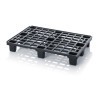 ESD Black Stackable Pallet Conductive Plastic 1200×800×157mm 1000/2000kg – Eurostat