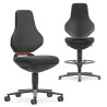 Texon Black ESD Chair Fabric Adjustable Seat 570mm Backrest High-Tech EPA Area