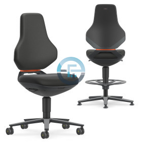 Texon ESD-Stuhl, schwarzes...