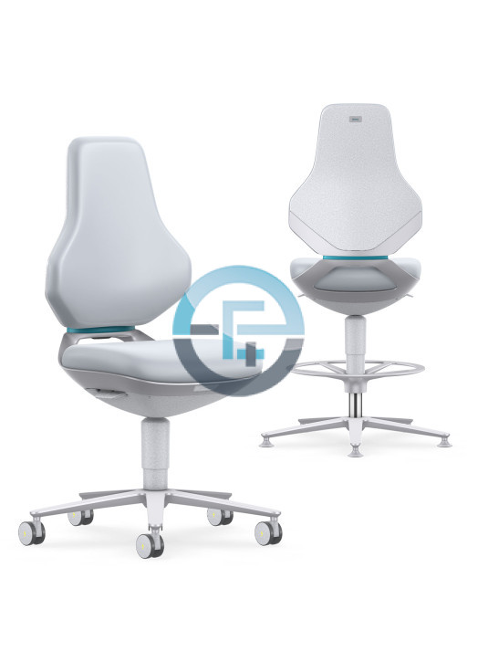 Texon ESD Cleanroom Chair White Skintec Hygienic Design IEC 61340-5-1 – Eurostat