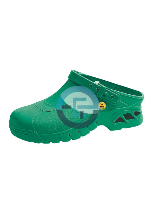 Clog green ESD – ESD-Occupational shoes autoklavierbare Clogs – Art. 3