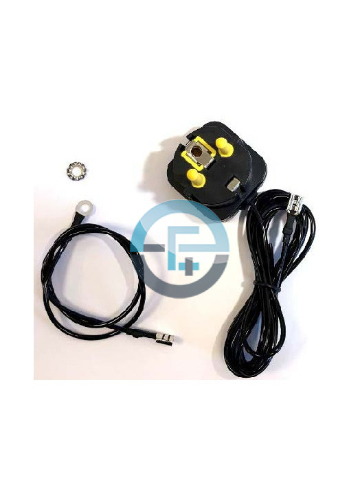Grounding Contact for ESD Table – Flat Pin, 1.5 m Cord + 0.4 m Cable, 1 MΩ Resistor – Eurostat