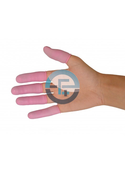 Pink Latex Finger Cots