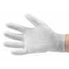 ESD Dissipative Nylon Light Gloves fingers and palm PU coated / greyESD Dissipative Nylon Light Gloves fingers and palm PU coate