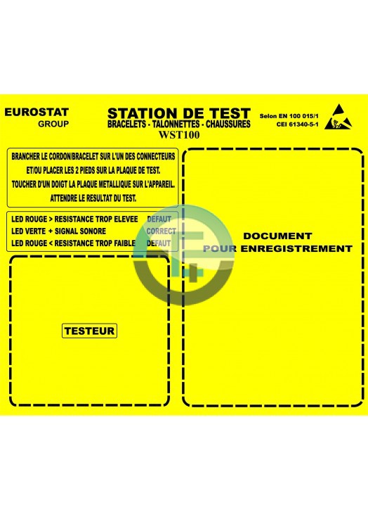 Wall Sign (french version) for WST100