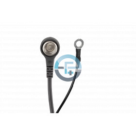 Wrist strap coil cords eyelet