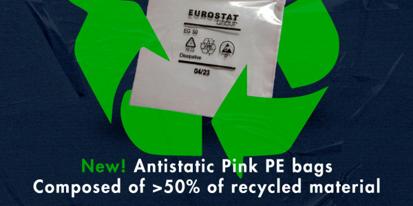 New ESD pink PE bags: more than 50% of recycled material!